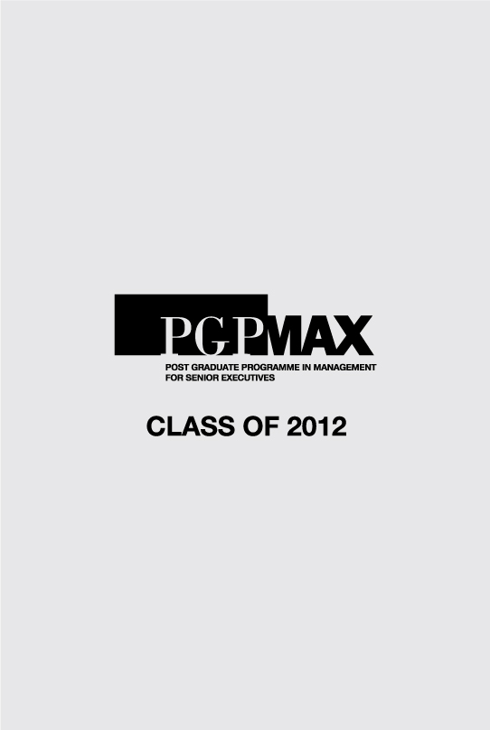 PGPMAX Class of 2012